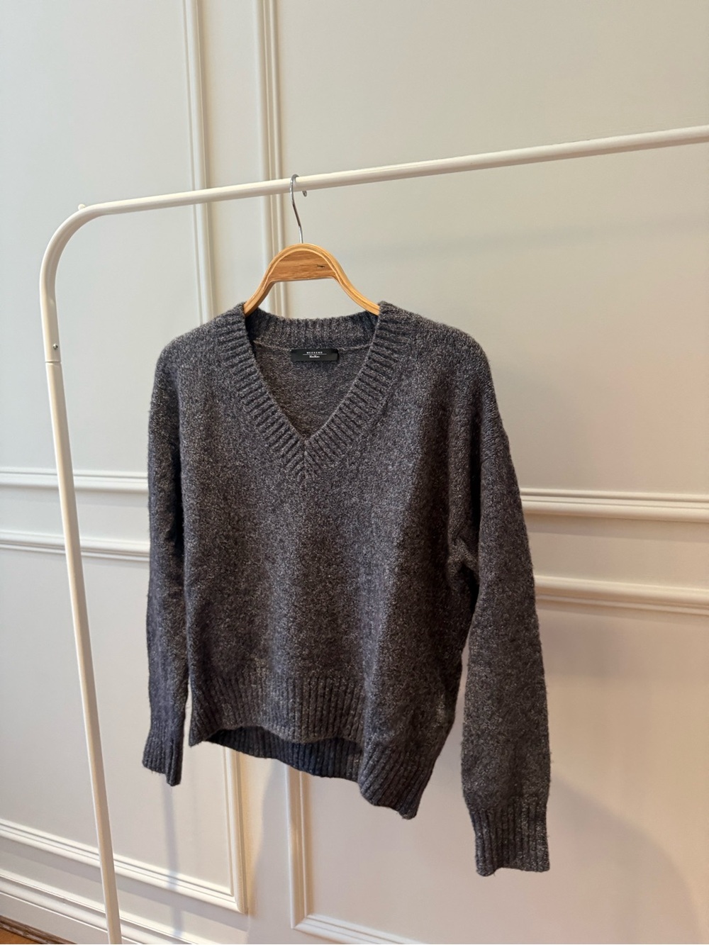 Weekend Max Mara Charcoal V-Neck Sweater
